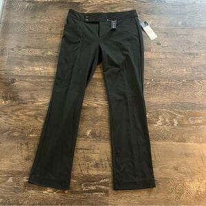 Chaos NWT Women’s Black Pants slacks business casual sz 4 button closure pockets